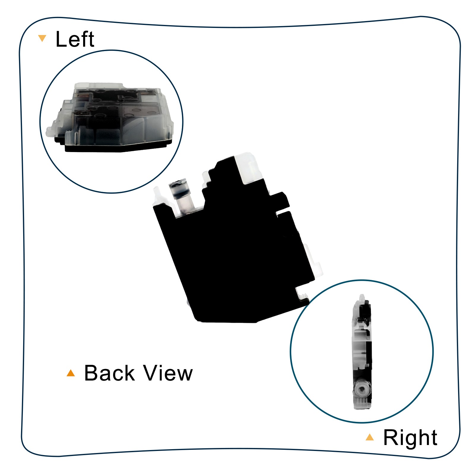1 Pack Black Ink Cartridge compatible for Brother LC401 MFC-J1012DW MFC-J1170DW