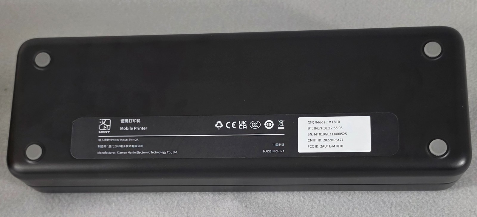 HPRT MT810 Portable Wireless Thermal Printer Bluetooth A4 Mobile Travel Inkless