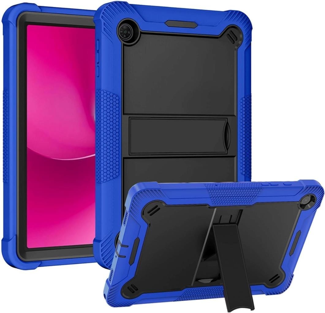 For T-Mobile Revvl Tab 2 Shockproof Heavy Duty Armor Rubber Stand Case Cover