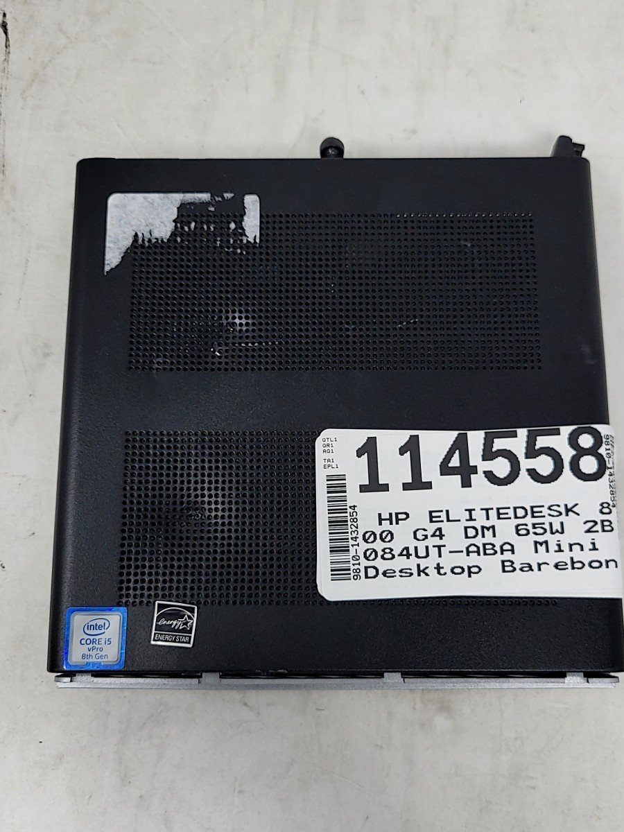 HP ELITEDESK 800 G4 DM 65W 2B084UT-ABA Mini Desktop Barebones SEE NOTES