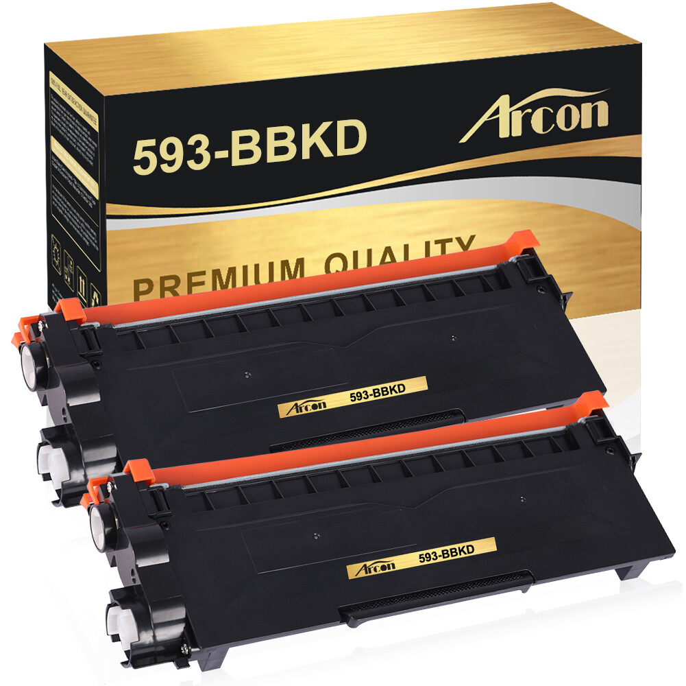 2 Pack Toner Cartridge For Dell E310 E514dw E515dw E515dn 593-BBKD, P7RMX