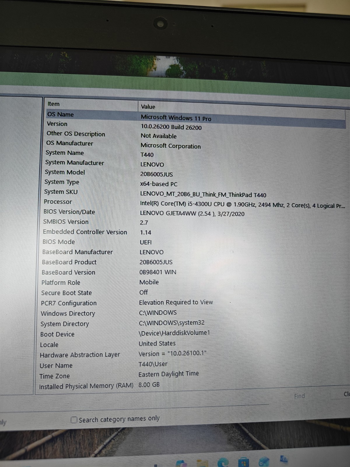 Lenovo ThinkPad T440 14″ Laptop Intel i5-4300U 8GB RAM 250GB SSD WIN11 PRO