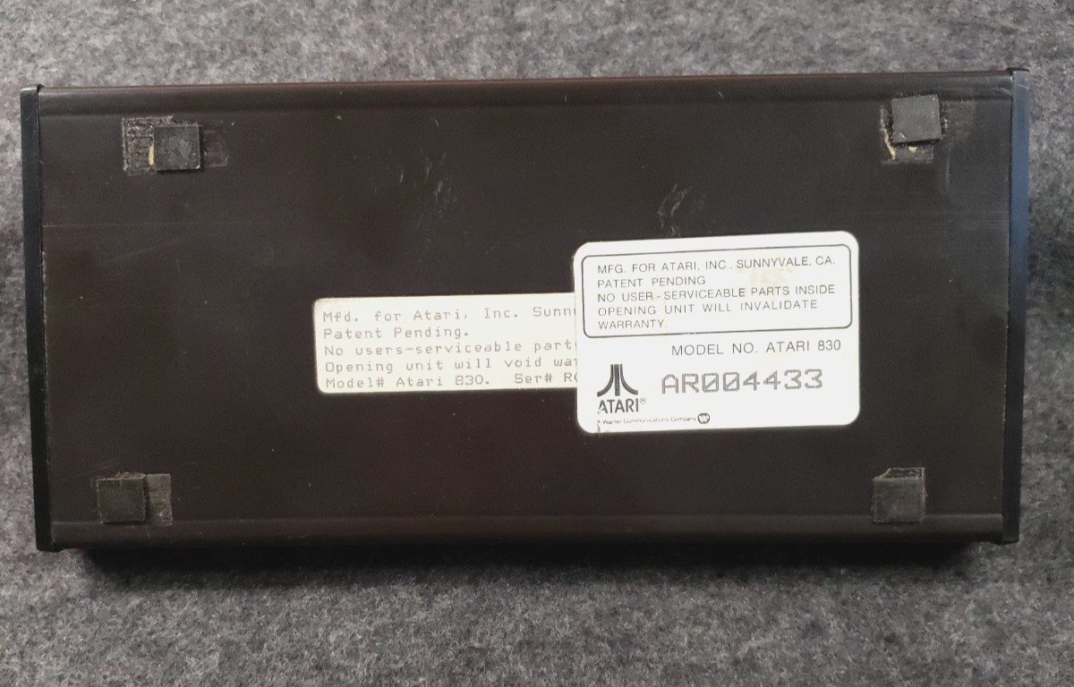 Atari 830 Vintage Computer Acoustic Phone Modem………………… (C6B1)