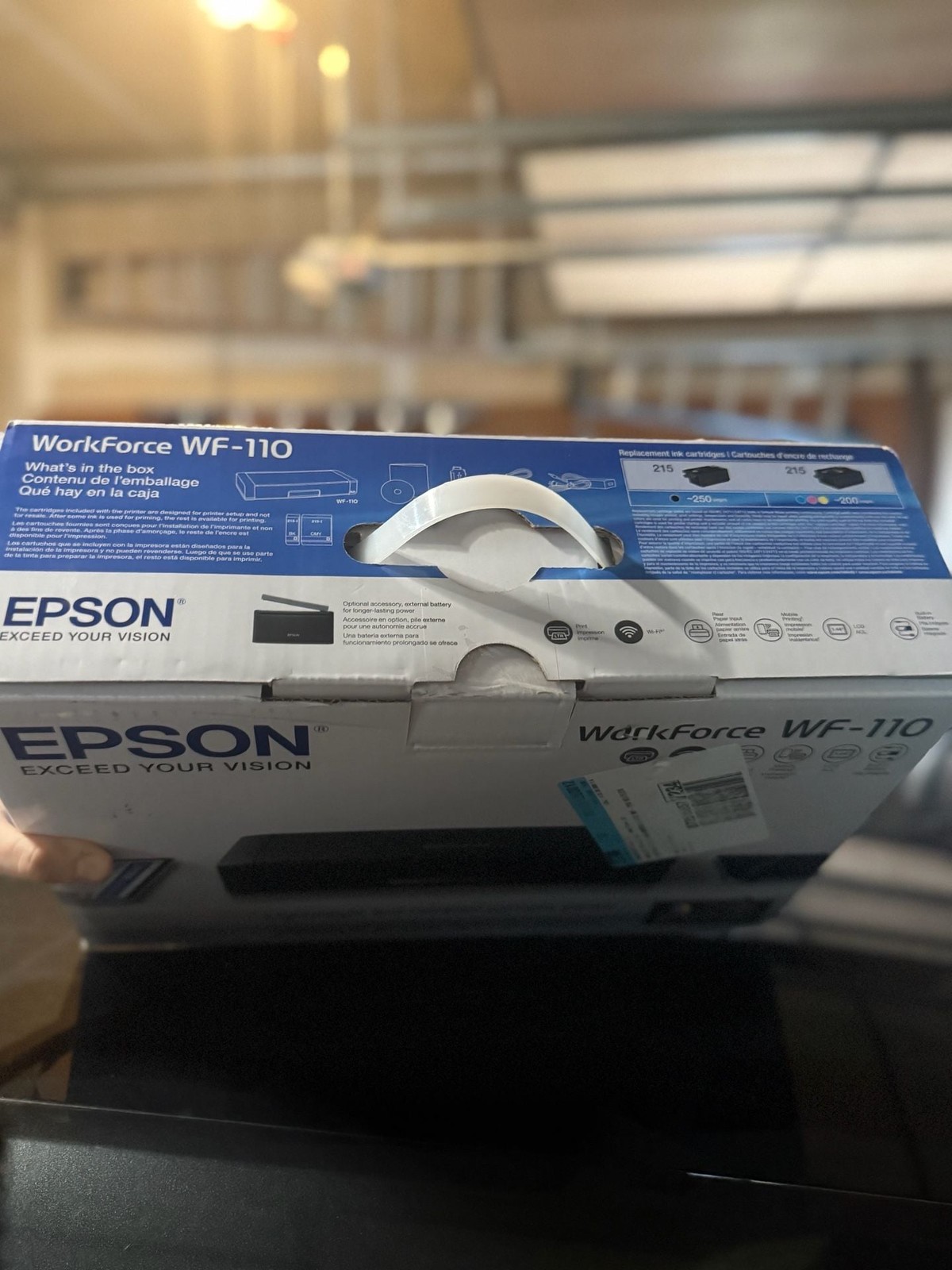 Epson WorkForce WF-110 Wireless Portable Inkjet Mobile Printer