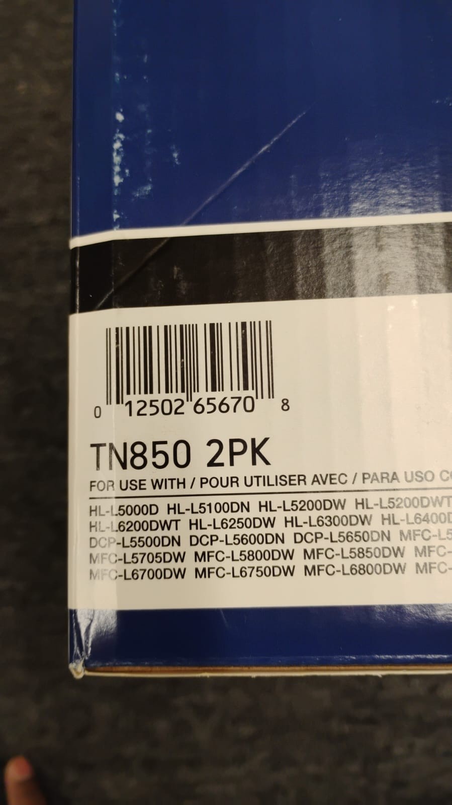 Brother TN850 Black Toner High Yield Cartridge 2 Pack, Slightly used – Y5