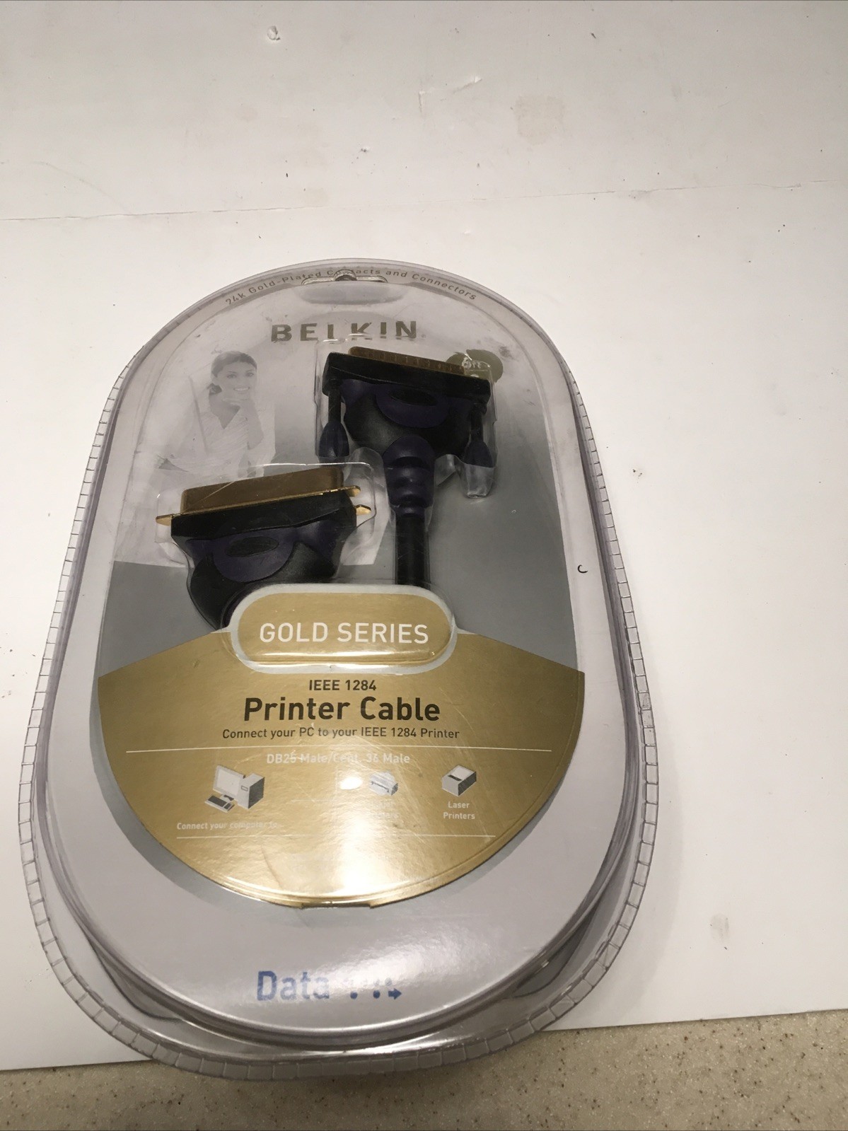 BELKIN GOLD Series IEEE 1284 Printer Cable 24k Gold Plated Contacts 6′ NIB