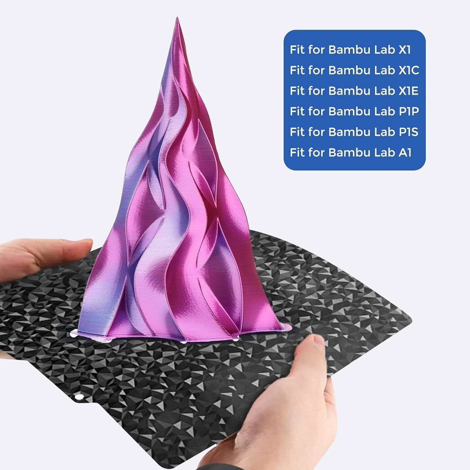 Double-Sided PEO PET Build Plate 257x257mm for Bambu Lab X1 Series 3D Printers