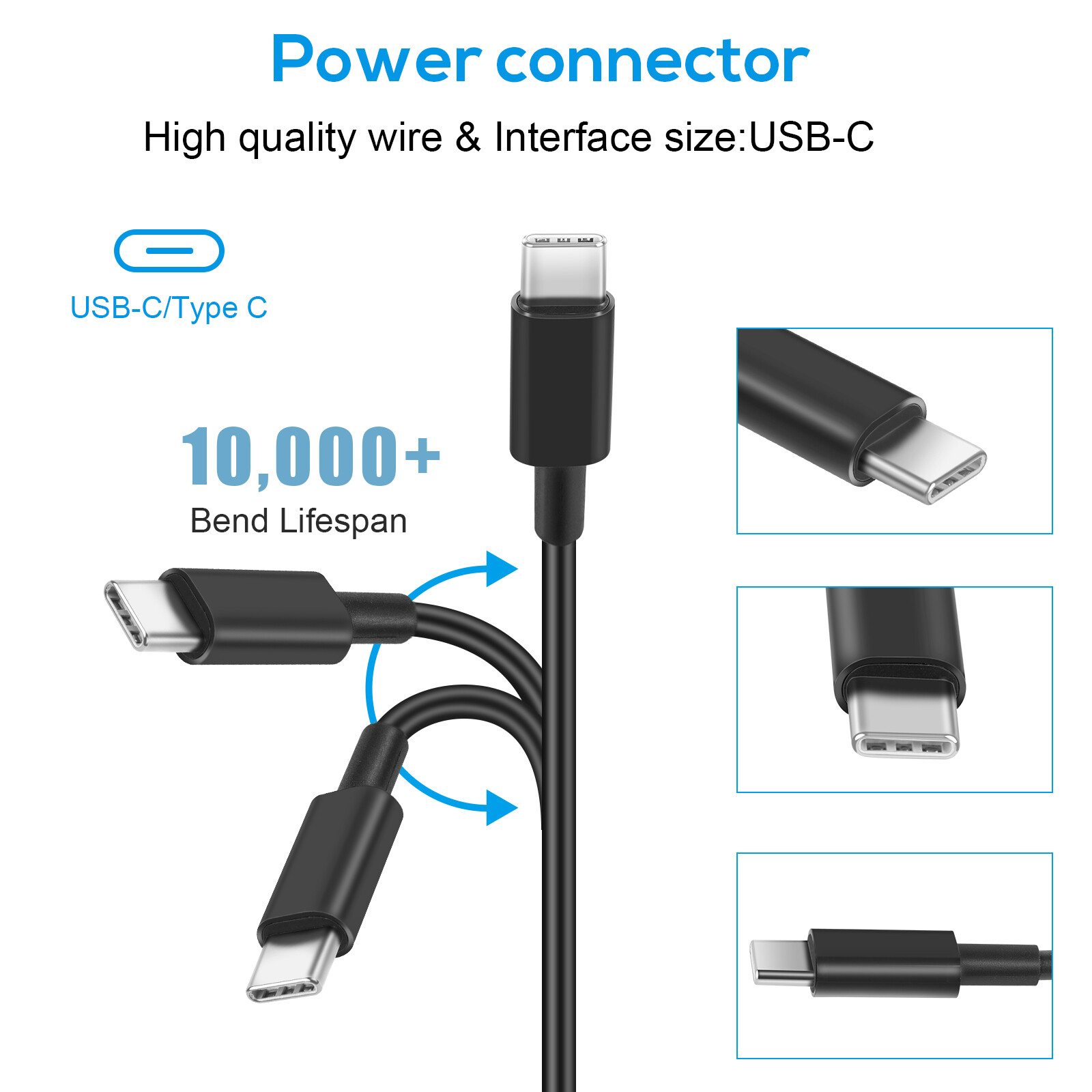 LOT Type-C USB-C Laptop Charger for HP Chromebook Lenovo Dell Samsung Switch