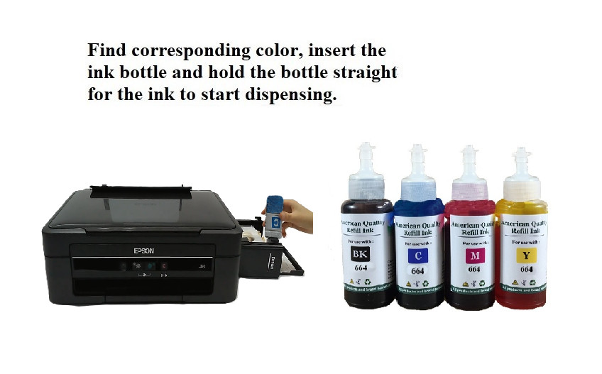 VC 664 Ink refill bottle T6641 for ET-2500 ET-2550 ET-3600 ET-16500 ET-4500