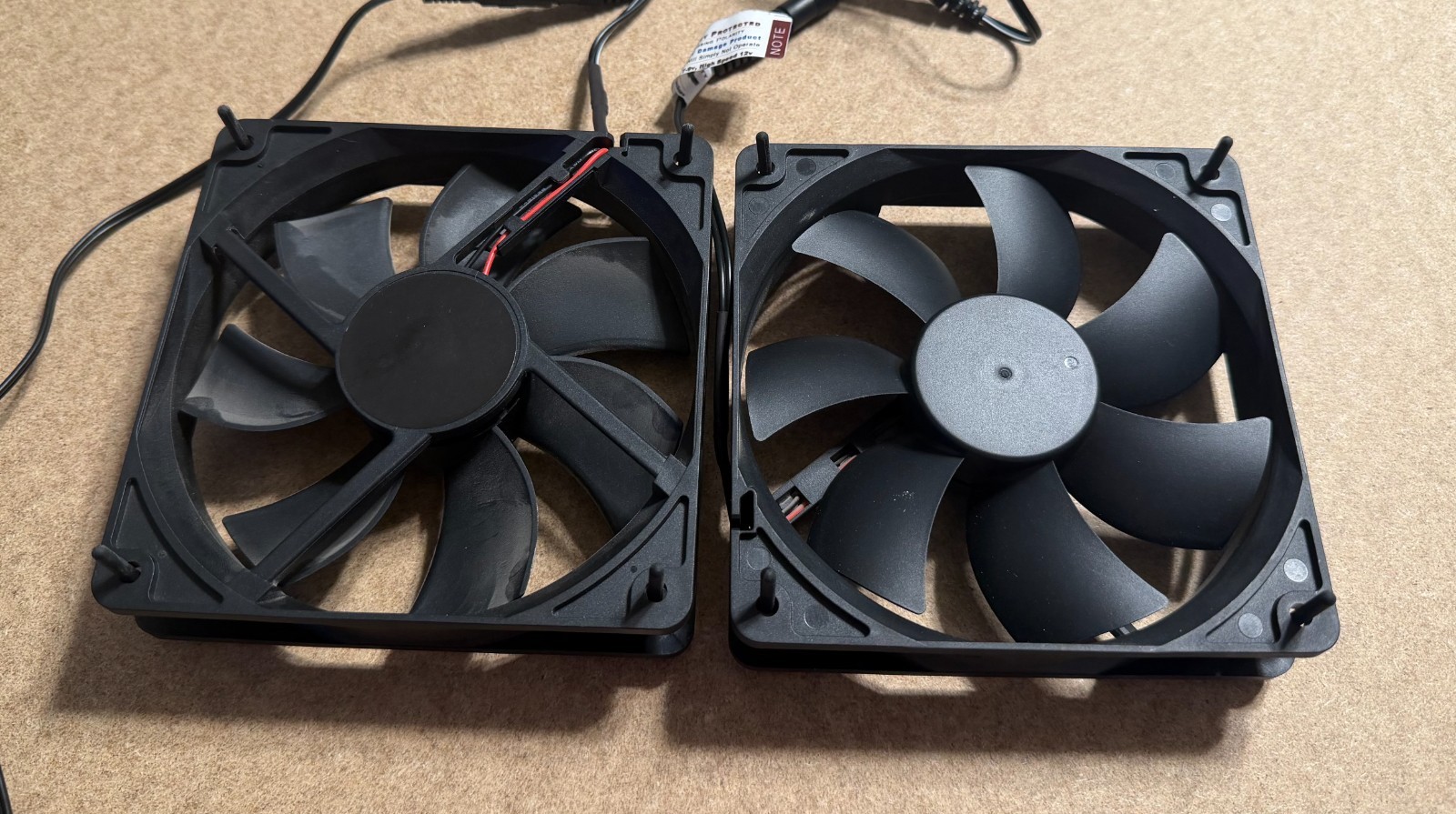 Cool Components Cabinet Cooling Fan Ventilation Kit 4.5” (120mm) 2 Fans