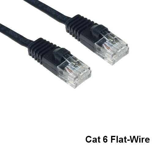 KNTK 35′ Flat-Wire CAT6 UTP Ethernet Cable Slim 32AWG 550MHz Router Internet Hub