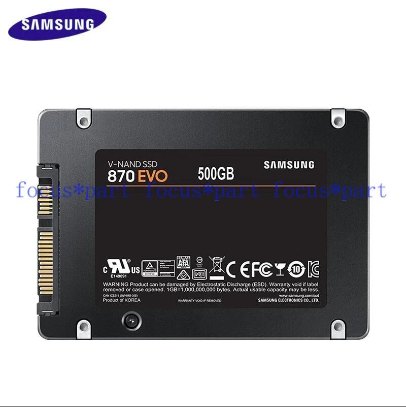 Samsung 2.5″ 870 EVO SSD Internal Solid State 500GB SATA 3 for Laptop / Desktop