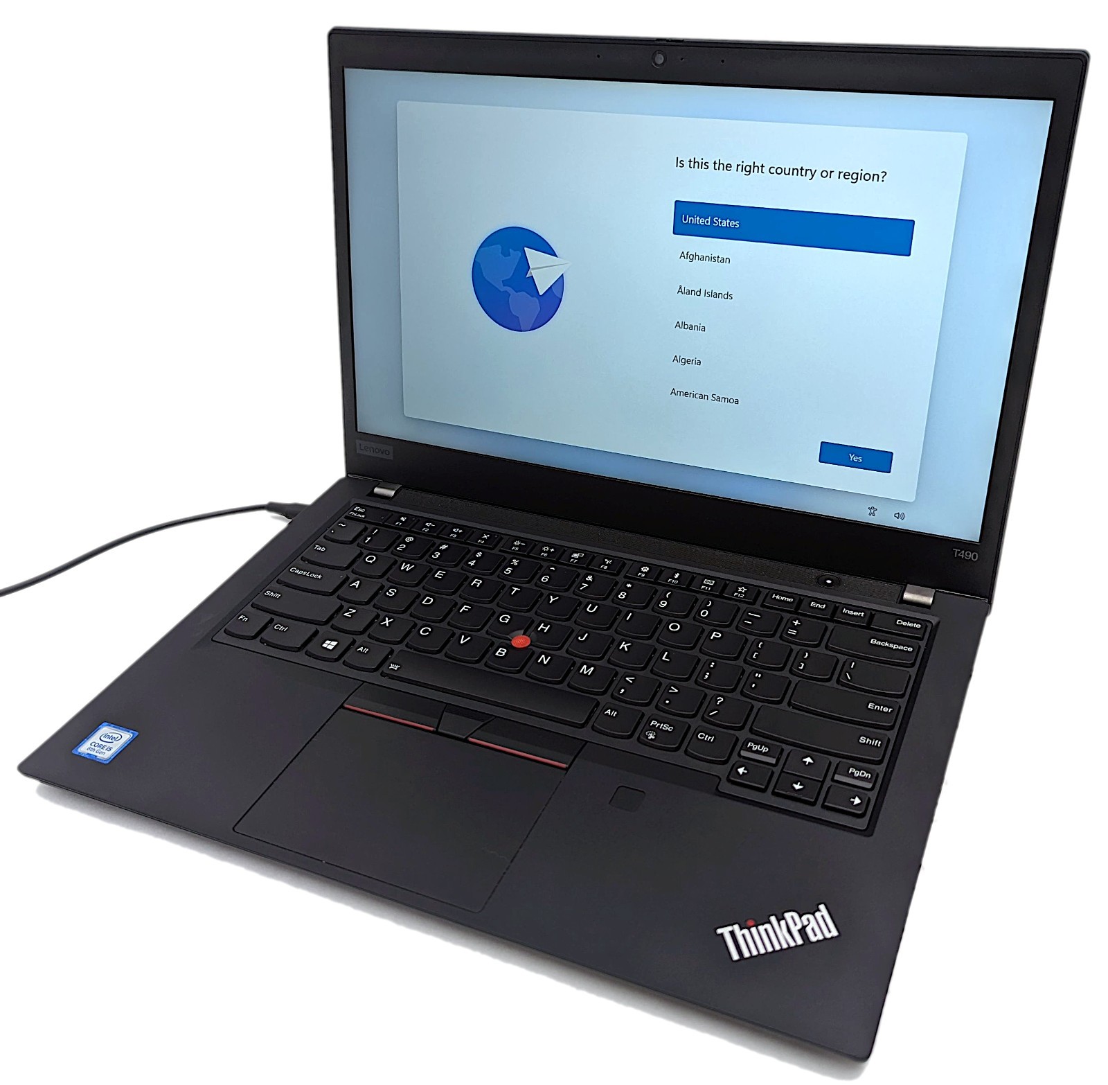 Lenovo ThinkPad T490 14″ Laptop i5-8265U 1.60GHz 8GB RAM 256GB NVMe Windows 11