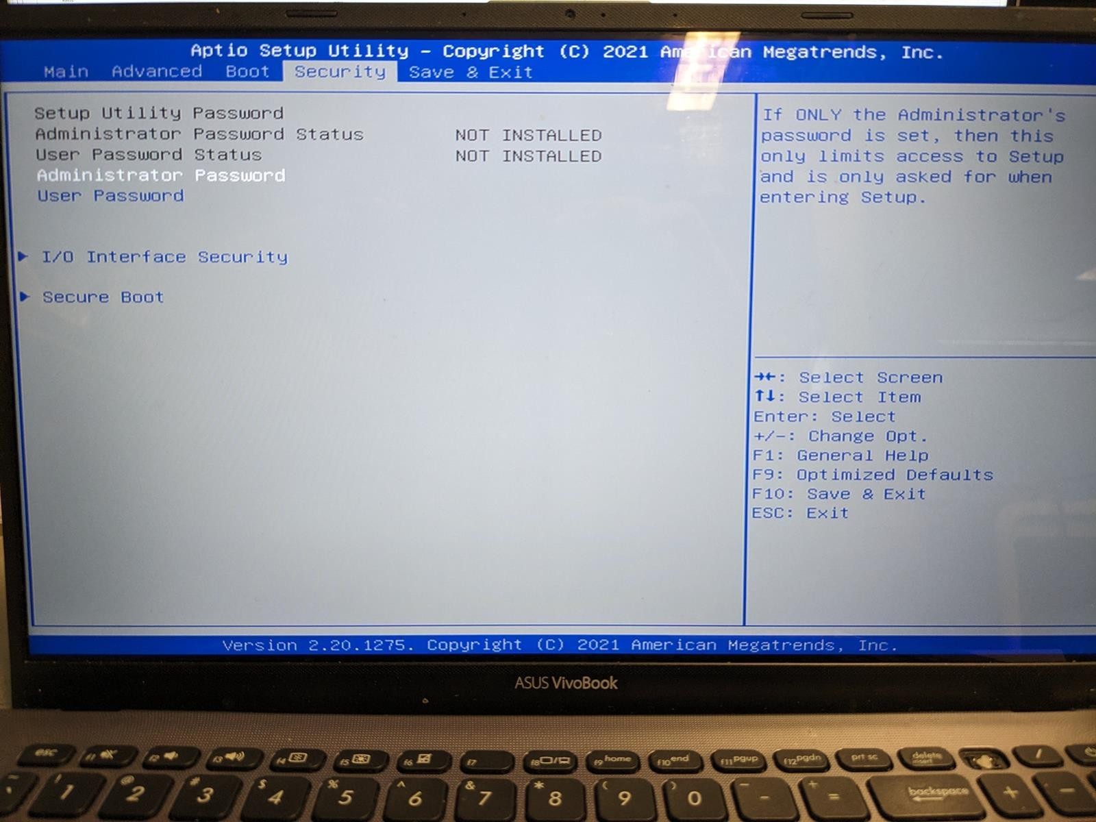 ASUS VIVOBOOK F512J i3-1005G1 @ 1.20 GHz, 12GB RAM, NO HDD/OS