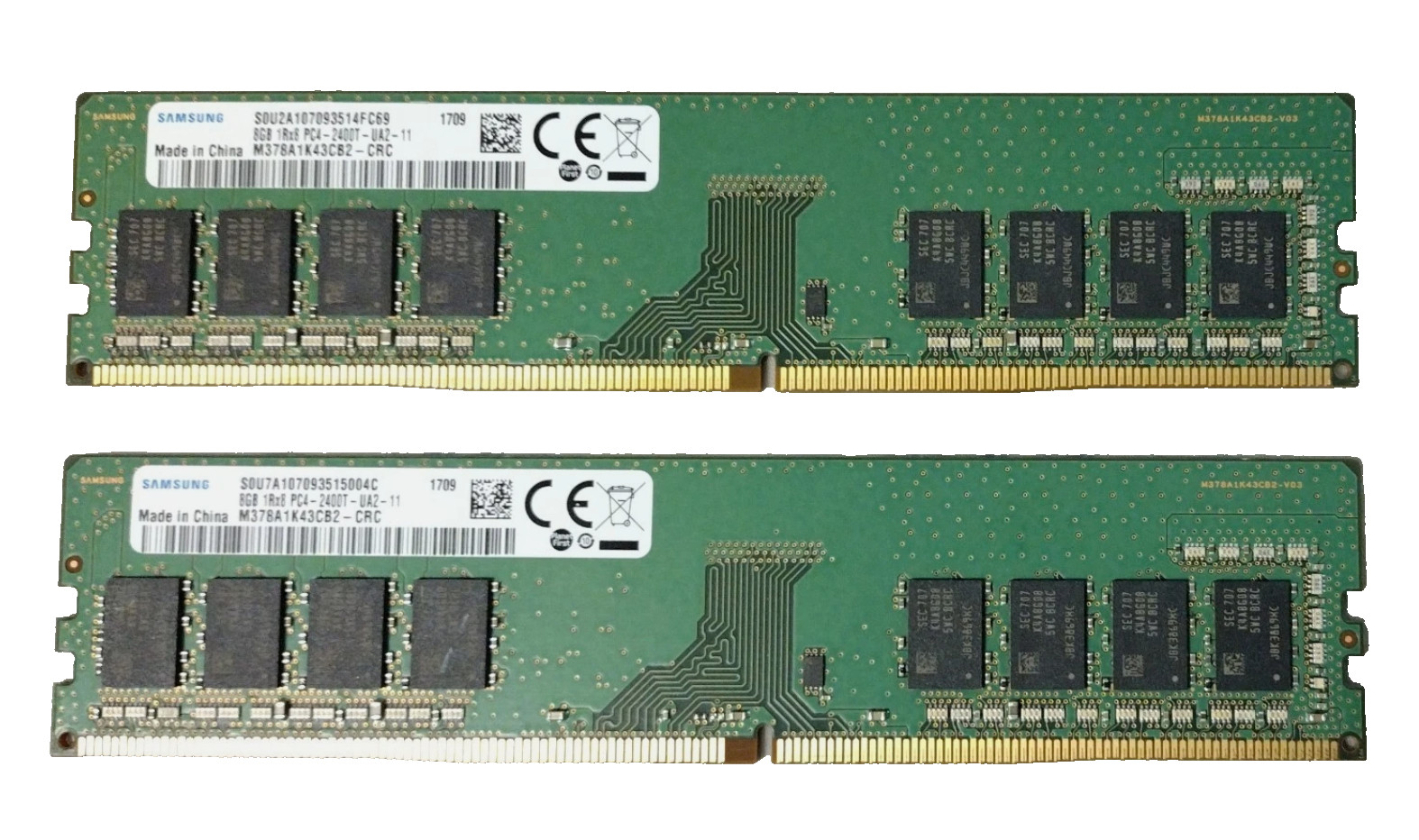 Samsung M378A1K43CB2-CRC 16GB DDR4 2400Mhz DIMM RAM Module (2 x 8GB) Kit