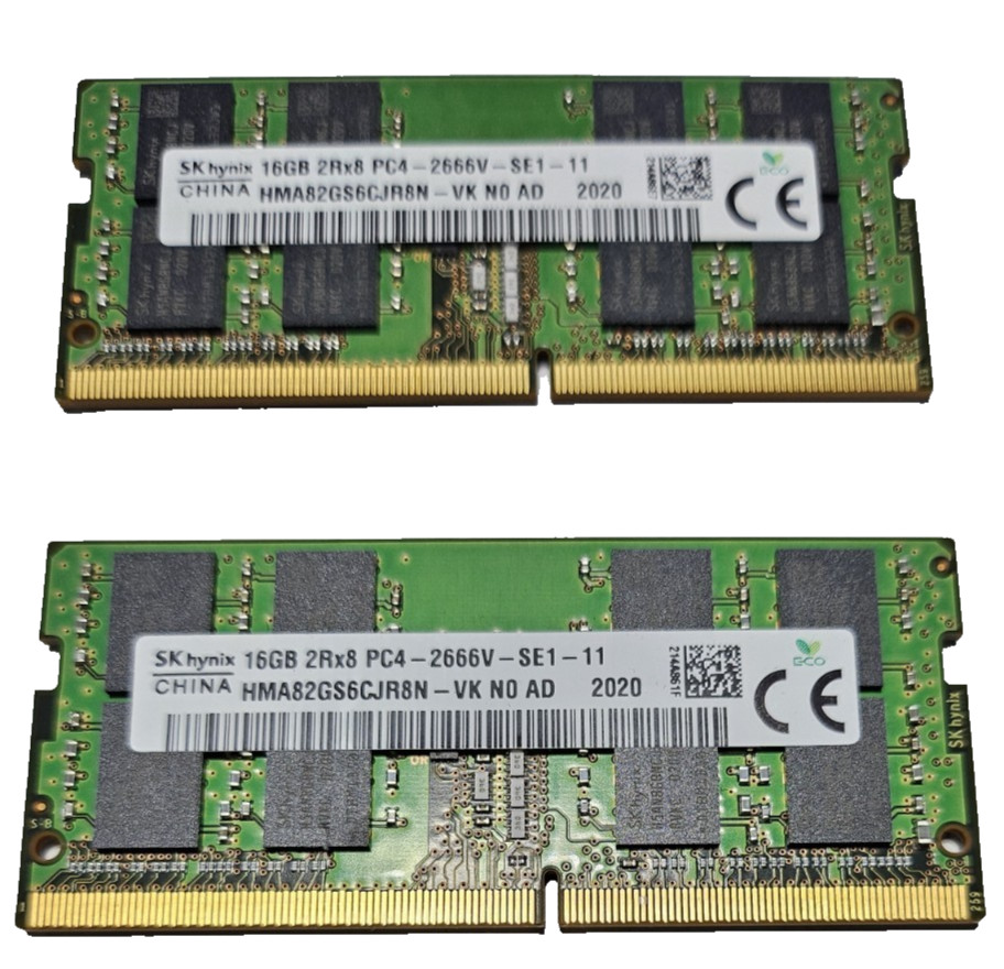SK Hynix 16GB 2Rx8 PC4-2666V-SE1-11 (HMA82GS6JJR8N-VK)
