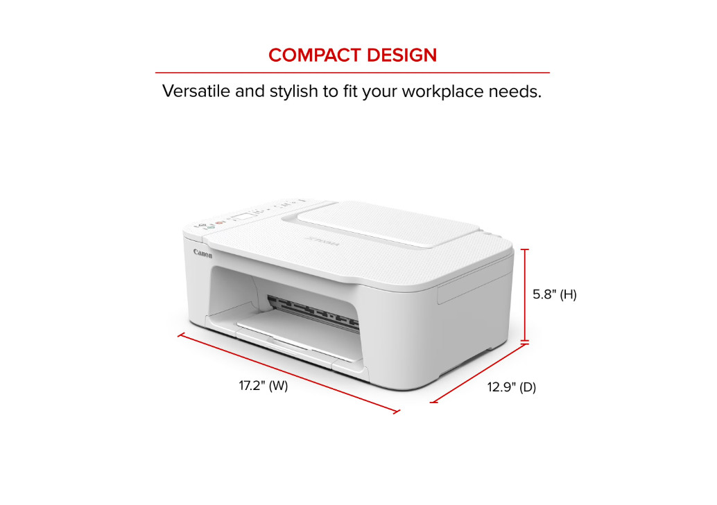 Canon PIXMA TS3722 Wireless All-In-One Inkjet Printer for Home Office