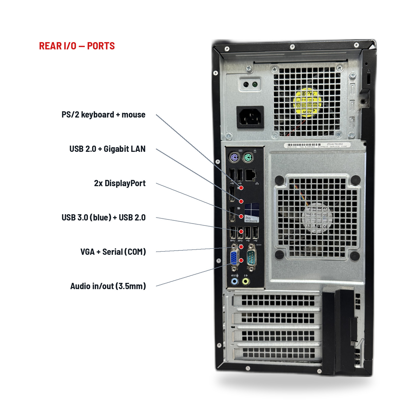 Dell OptiPlex 7020 Tower Desktop Intel Core i7 8GB DDR3 No HDD No OS DVD-RW