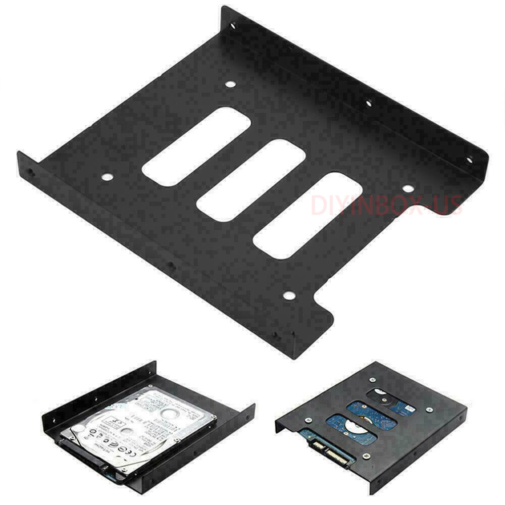 Lot 2.5″ to 3.5″ Bay SSD Metal Hard Drive HDD Mounting Bracket Adapter Dock Tray