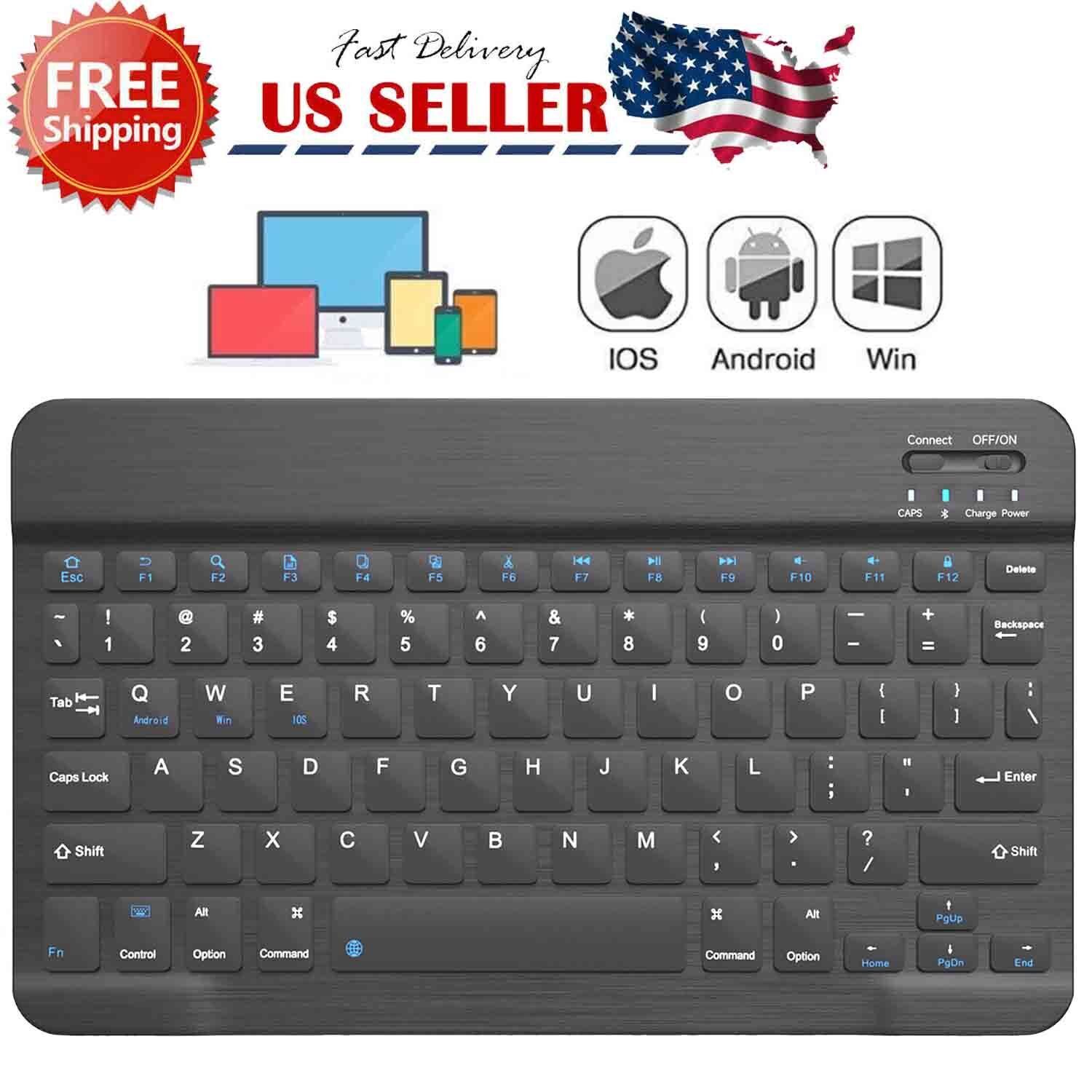 Universal Bluetooth 3.0 Slim Keyboard for Android Windows iOS Tablet PC Laptop