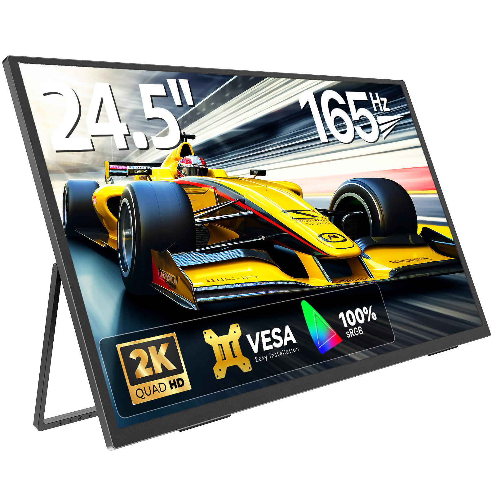 EVICIV Portable Monitor 24.5 Inch 2K 165Hz Portable Display with 2560 * 1440 IPS