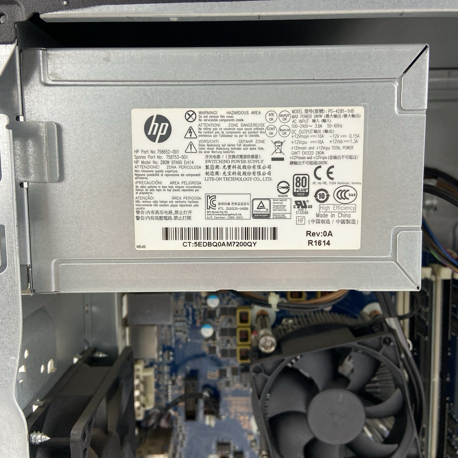 HP Z240 WorkStation MT Intel Core i3-6100 3.7GHz 8GB RAM No HDD No OS