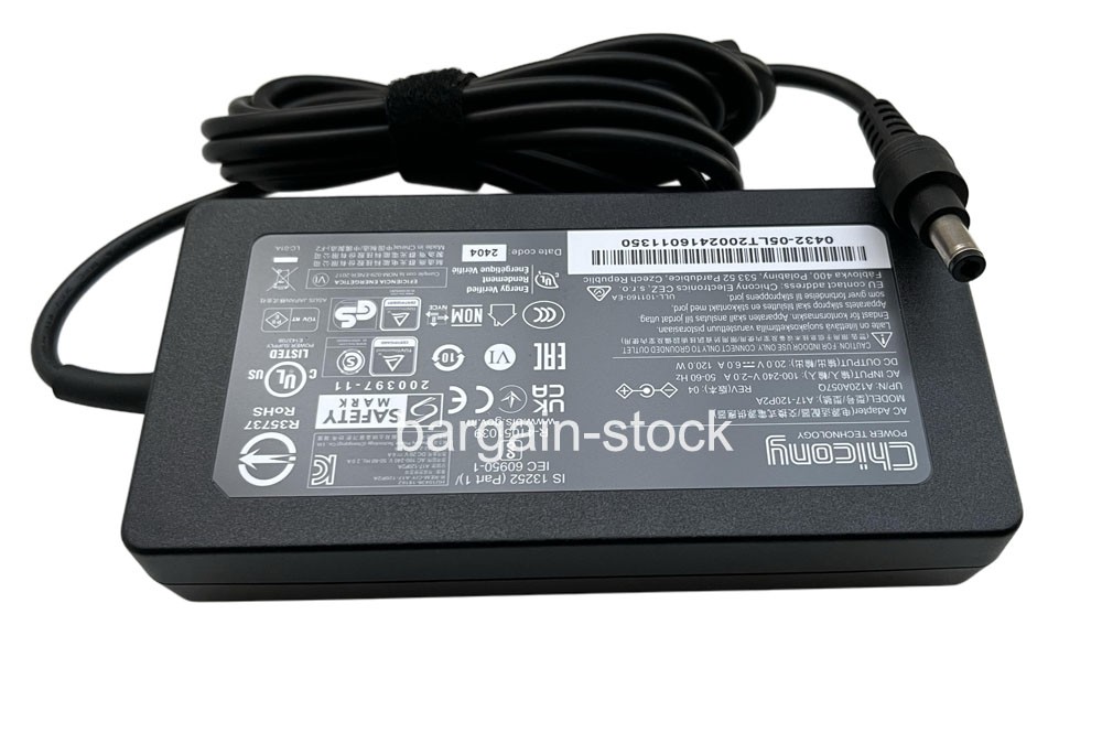 Chicony 120W AC Power Supply Adapter For Intel NUC 13 Pro NUC13VYK Charger 5.5mm