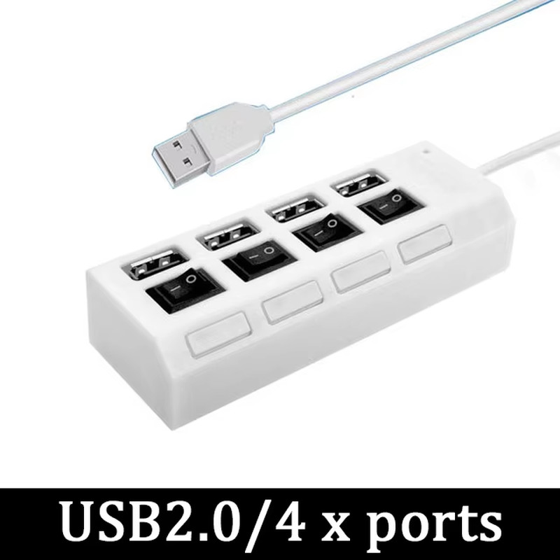 USB 3.0 Power Adapter 4/7 Port Multi USB Splitter Hub USB Hub 2.0 USB Multiple E