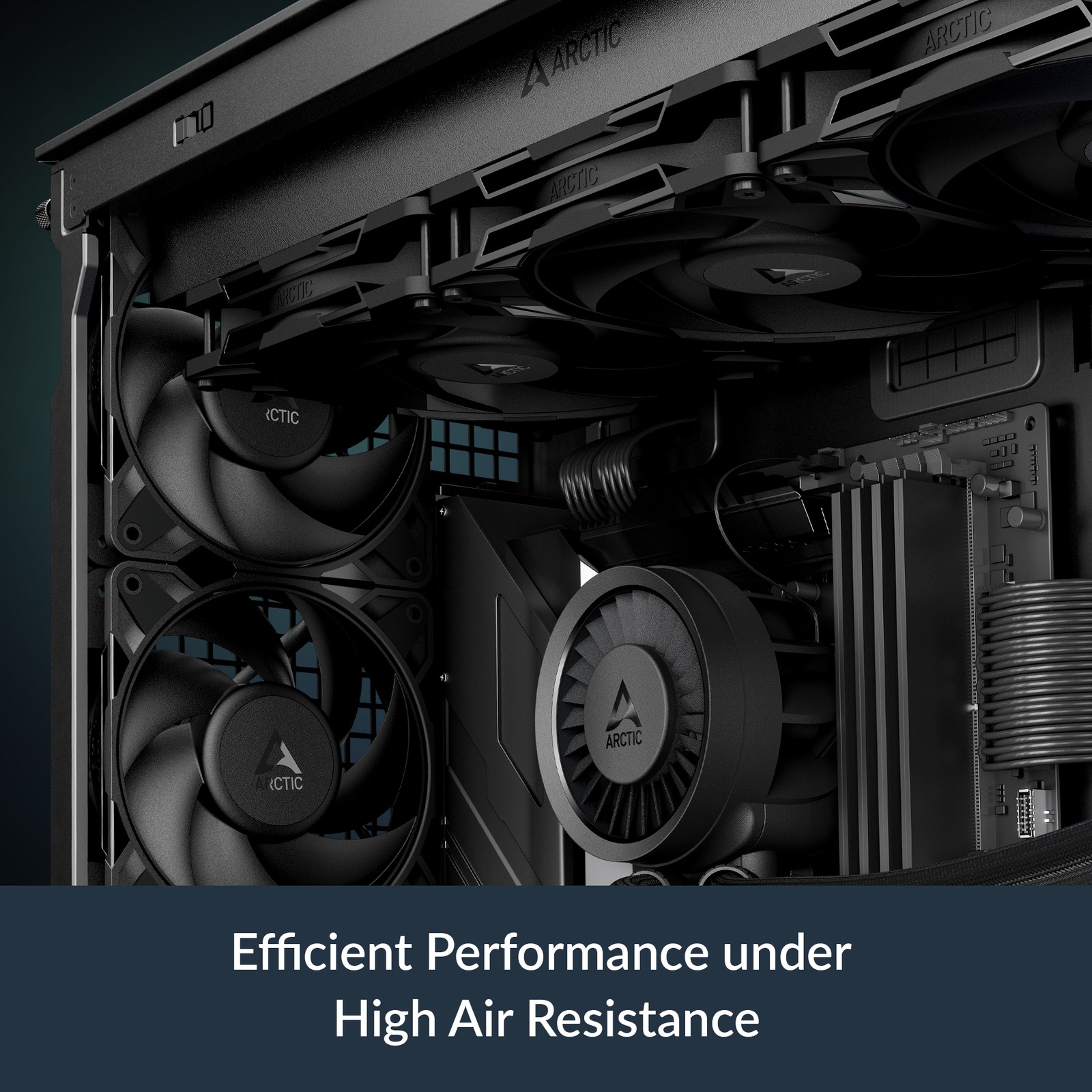 ARCTIC P12 Pro Premium Fan 120 mm PWM PC Case Silent black B-Stock