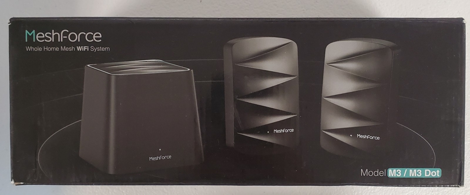 Meshforce M3 Mesh WiFi System Black Mesh Router for Wireless Internet