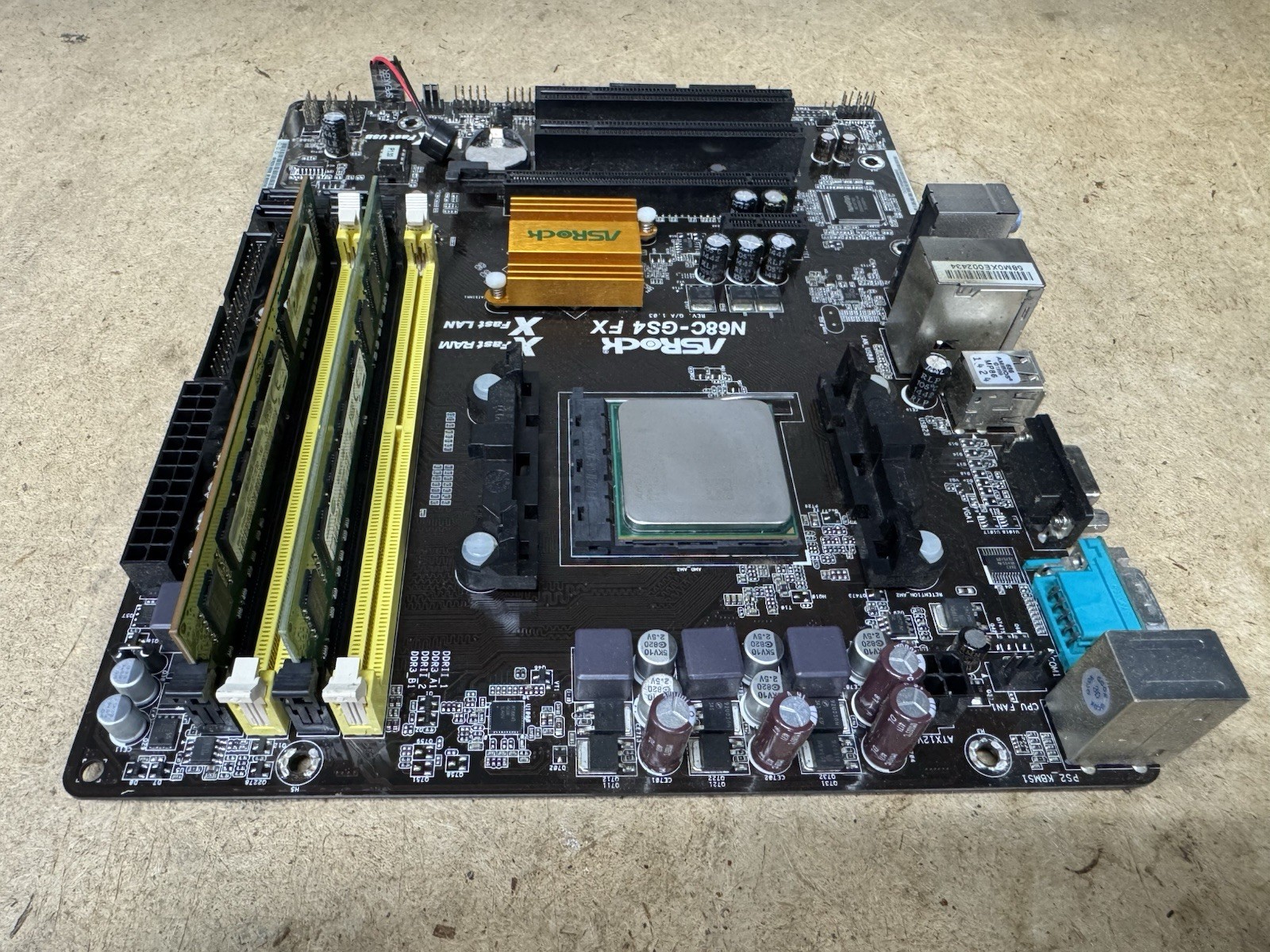 ASRock N68C-GS4 FX Mobo + FX6300 CPU + 16GB DDR3 RAM + GTX470 GPU Combo Tested