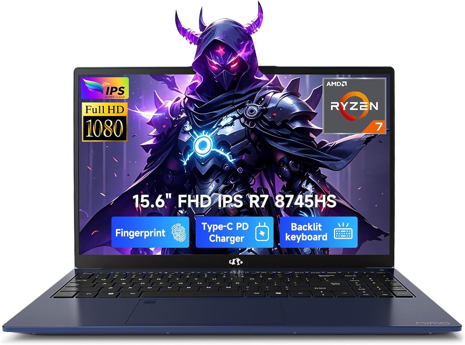 NIMO 15.6 Light Gaming-Creator-Laptop 8-Core AMD Ryzen 7 8745HS 32GB RAM 1TB SSD