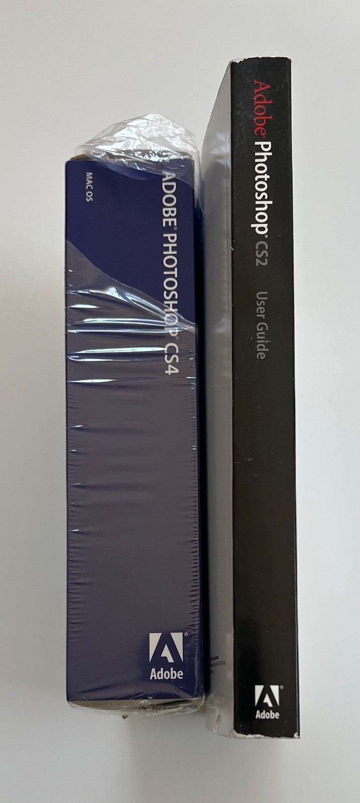 Adobe Photoshop CS4 (Mac OS) (used) & Photoshop CS2 USER GUIDE manual (used)