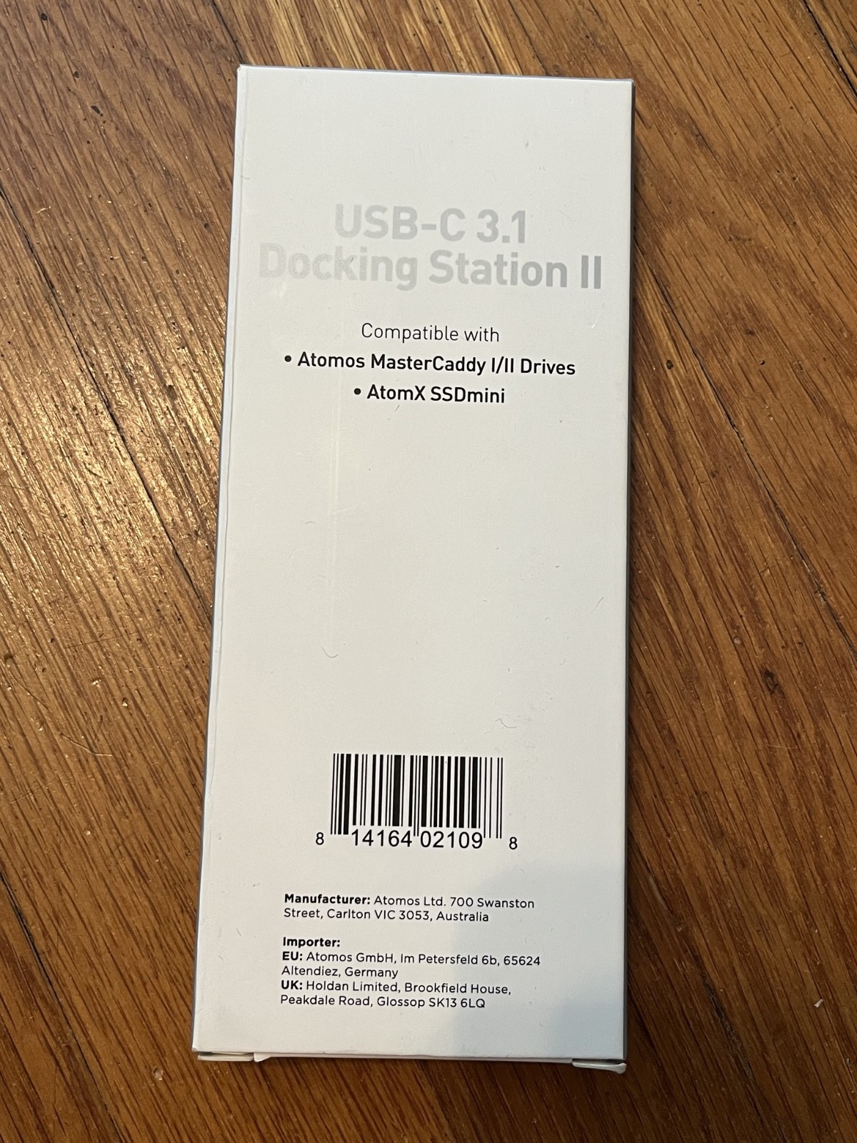 Atom X ATOMDCK004 USB-C 3.1 Docking Station II for Atomos MasterCaddy / SSDmini