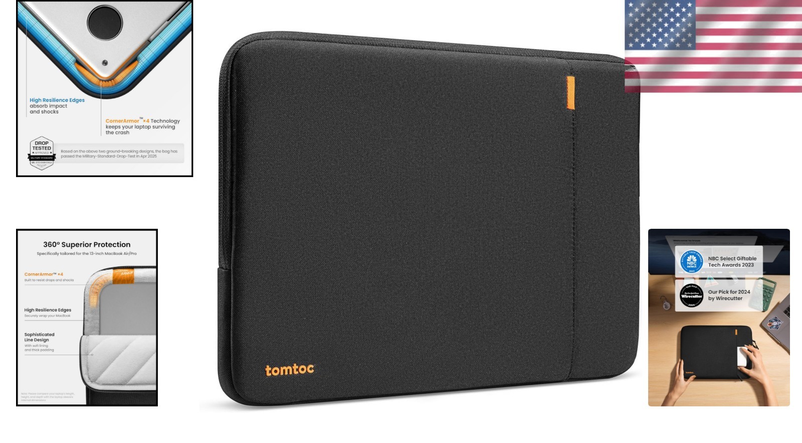 360° Protection Laptop Sleeve for 13-Inch Devices – Eco-Friendly Design