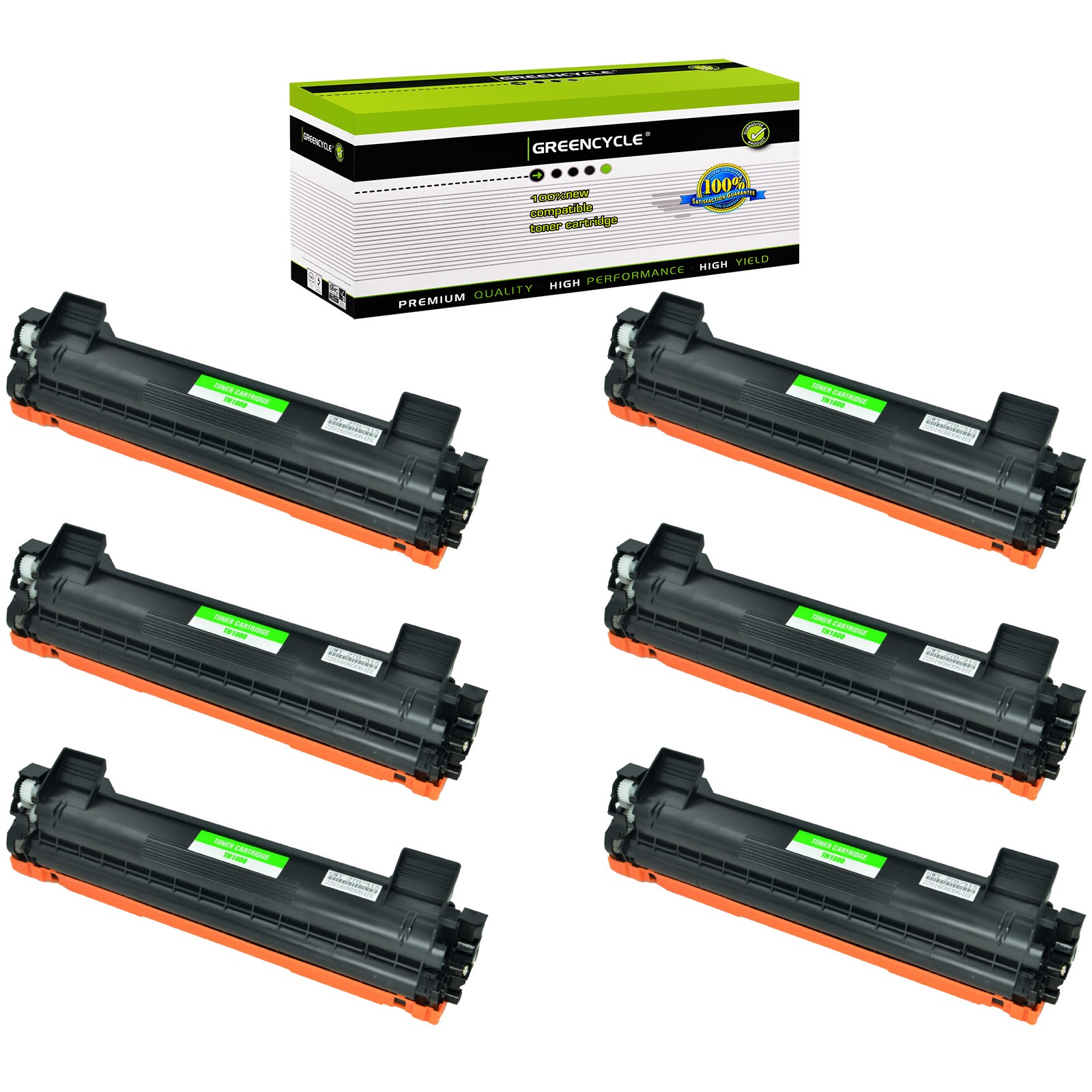 6PK TN1000 Toner Cartridge Fits For Brother HL-1110 1110E 1110R 1112 1112E 1112R
