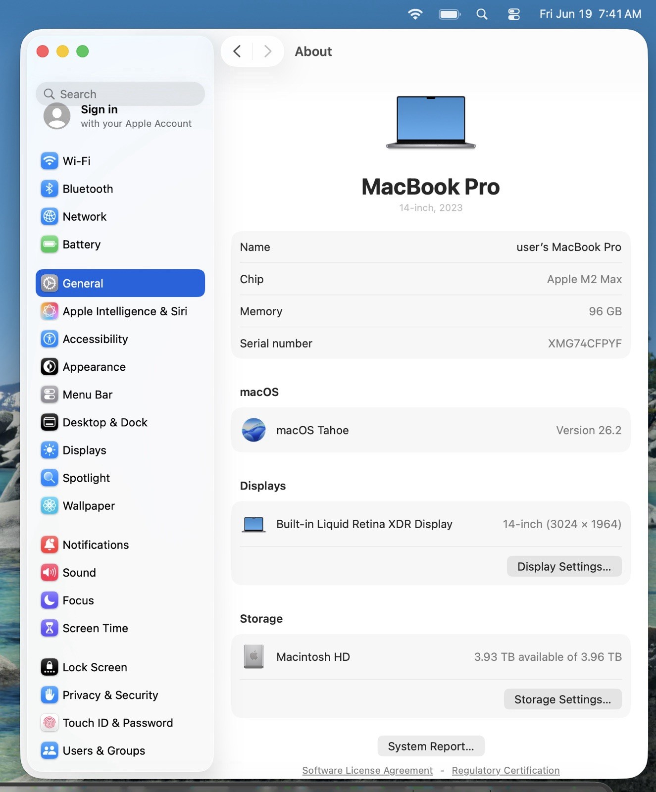 Apple 2023 14-inch MacBook Pro M2 Max / 96GB RAM / 4TB SSD / 38-Core GPU