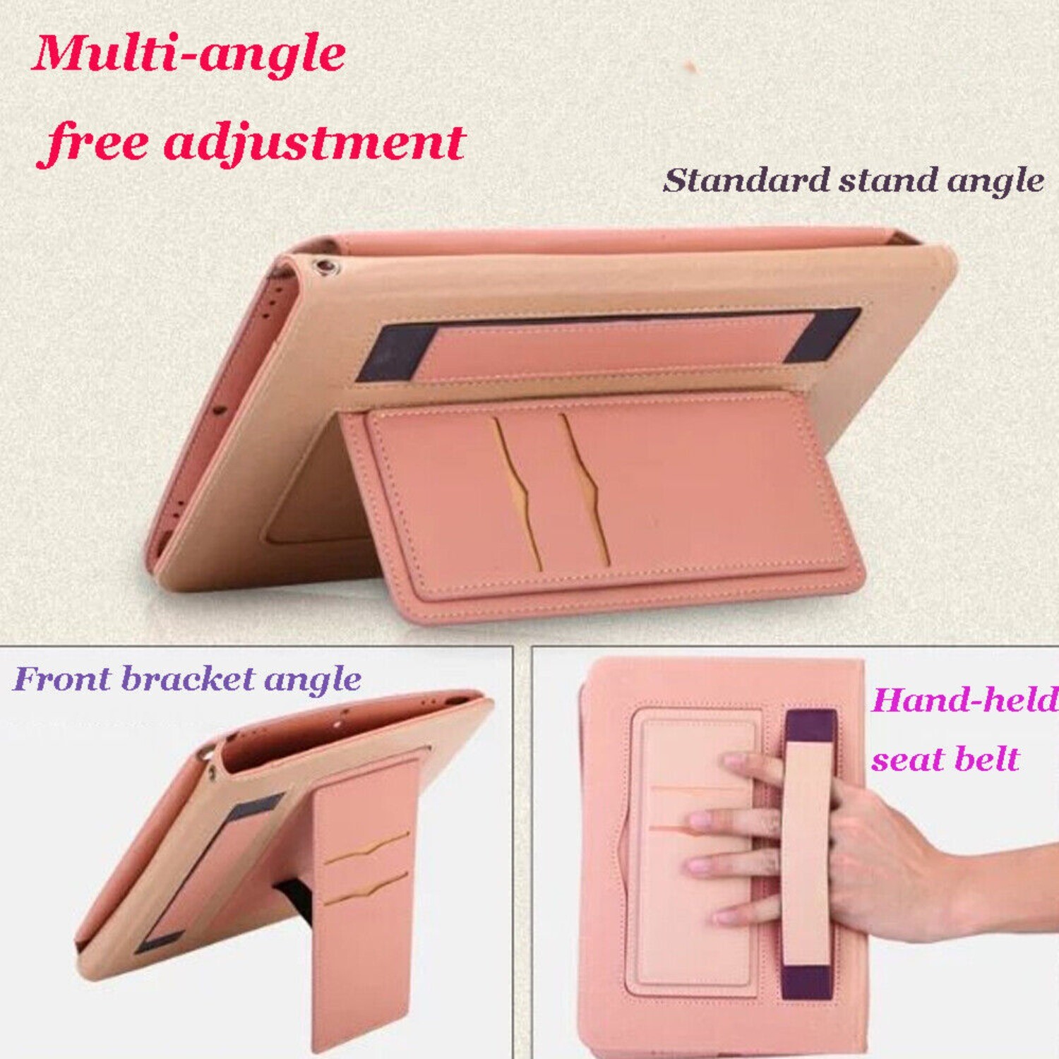 Leather Stand Case Cover For iPad Mini 1st 2nd 3rd 4th 5th 6th Gen Mini A17 Pro