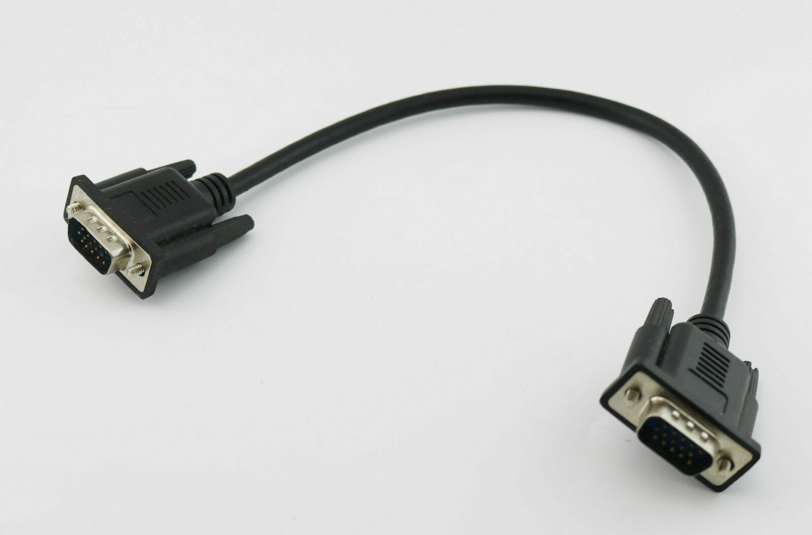 1pc HD 15Pin VGA D-Sub DB15 Short Video Cable Cord Male to Male for Monitor 30cm