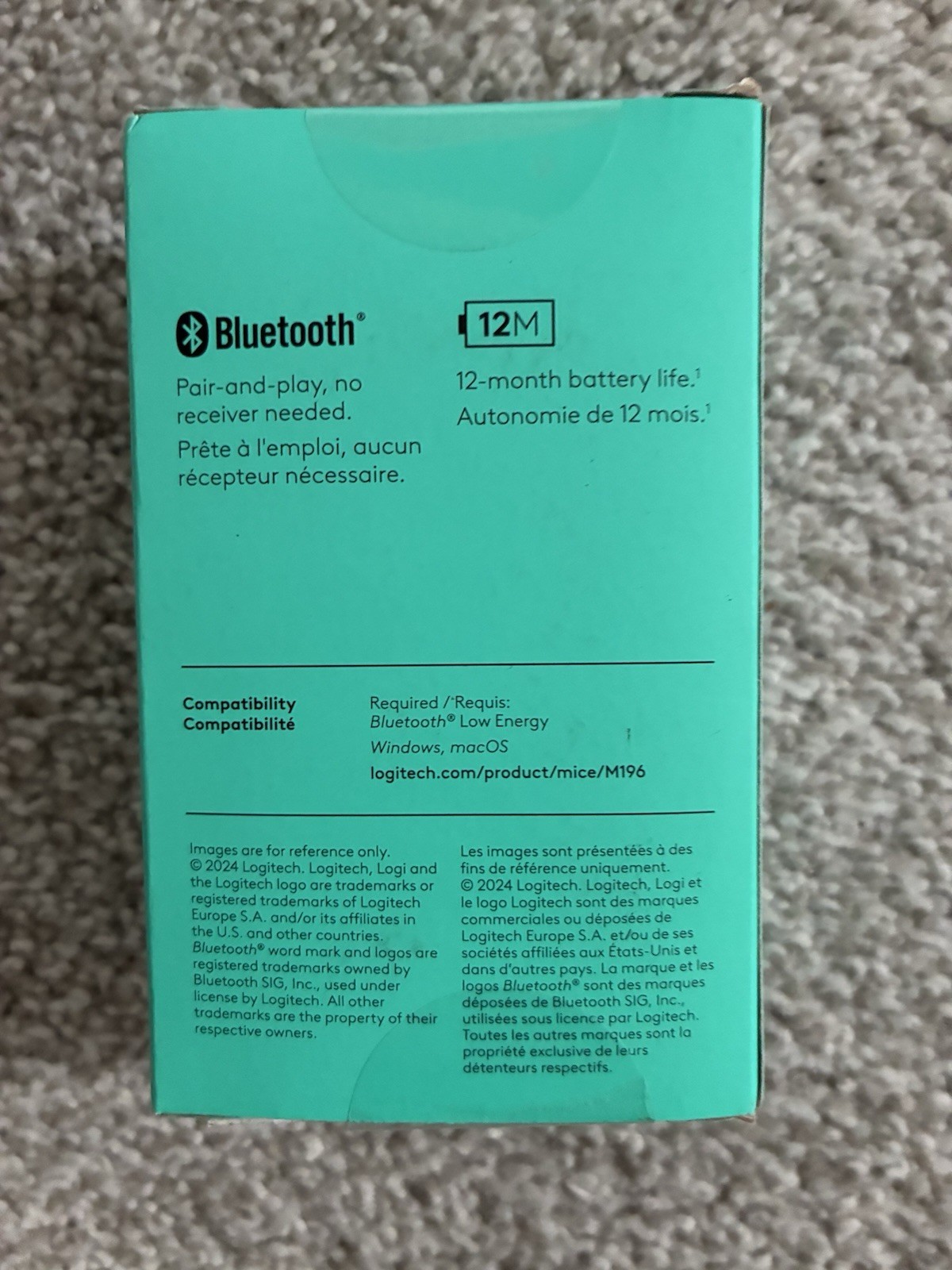 Logitech M196 Bluetooth Wireless Mouse, Compact Portable Mouse for Laptops