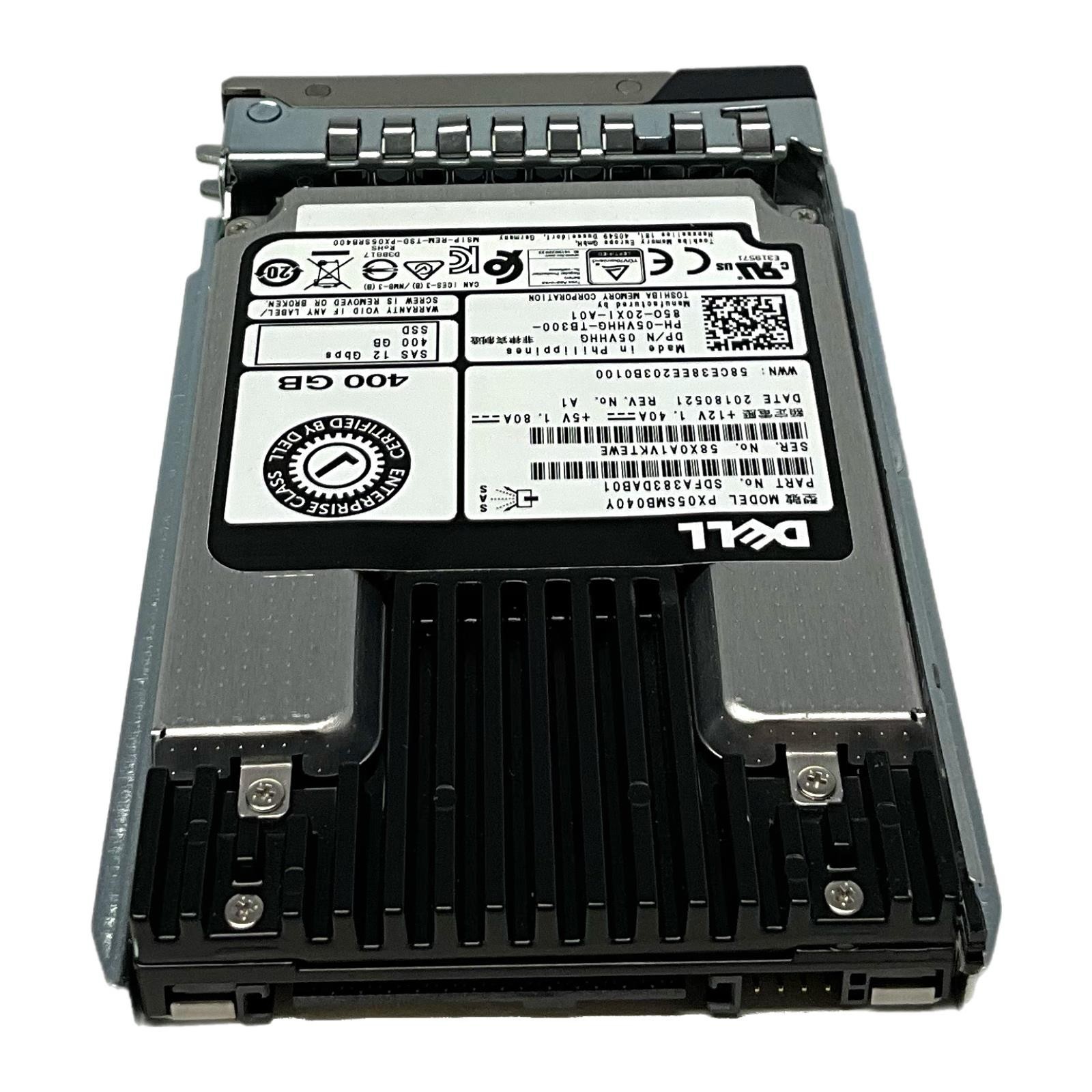 Dell 5VHHG 2.5″ 400GB SAS SSD 6Gbps Server Drive w/ Caddy for Dell Server