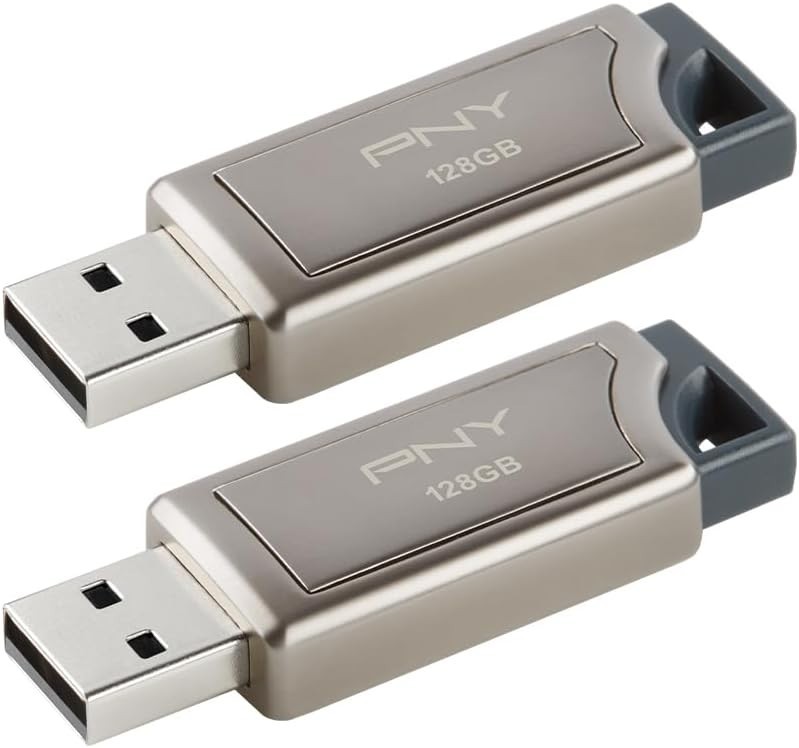 PRO Elite USB 3.1 Flash Drive 128GB 2-Pack – Metal Design, Up to 400MB/s Rea…