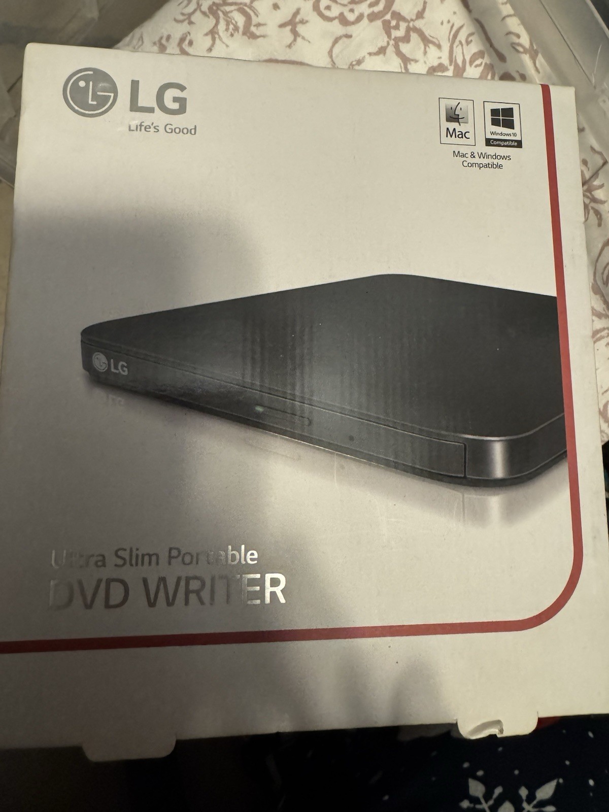 LG ULTRA SLIM Portable DVD WRITER SP80NB80 For Mac & Windows M-Disc SP80~NEW