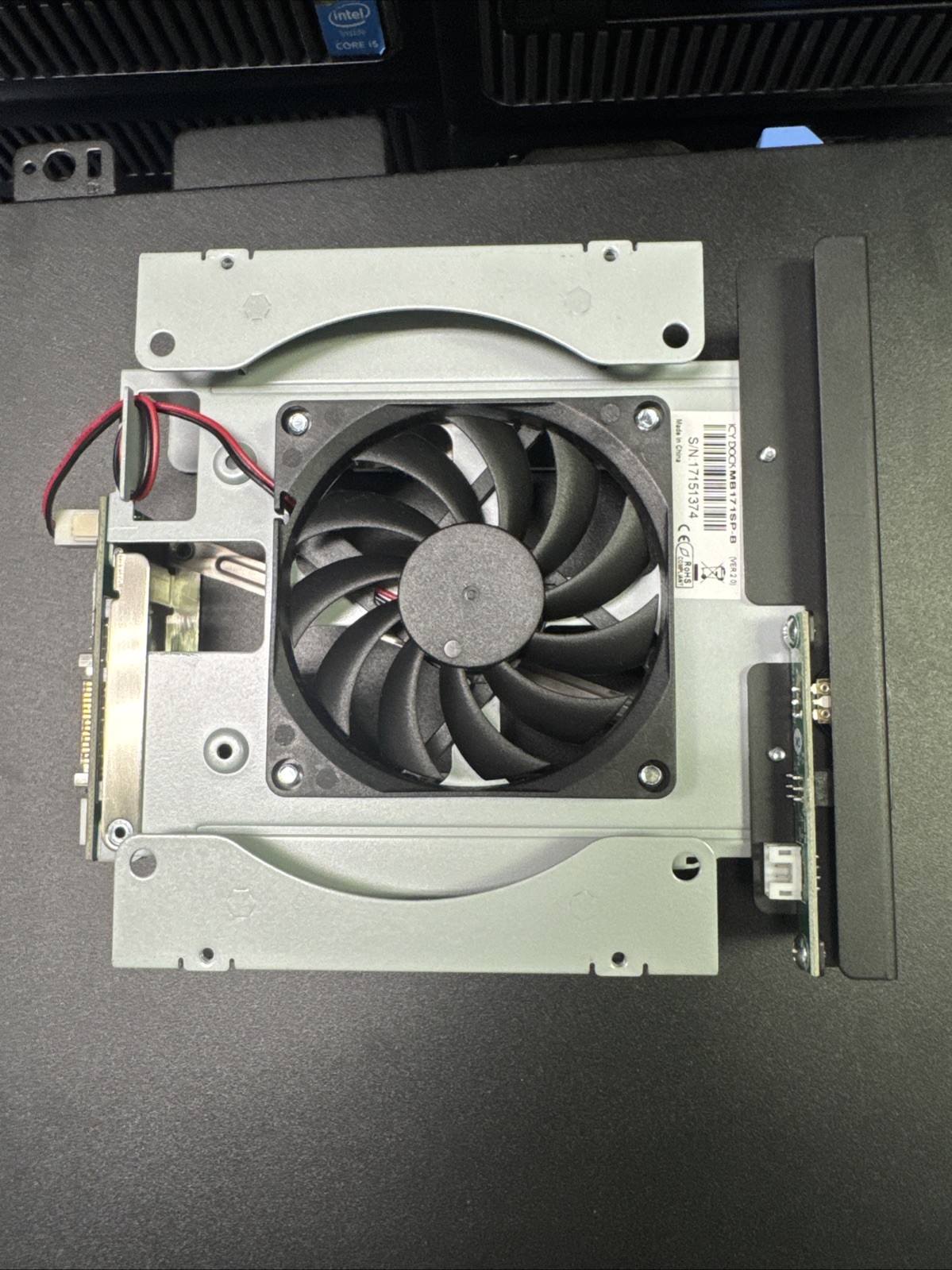 Icy Dock TurboSwap MB171SP-B 3.5” to 5.25” Drive Bay Adapter SATA