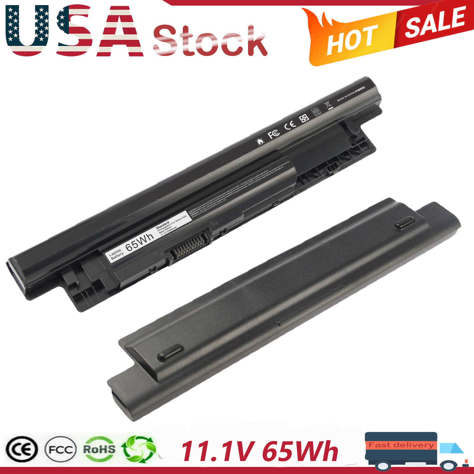 65Wh MR90Y Battery For Dell Latitude 3440 3540 3437 5421 3537 Series XCMRD VR7HM