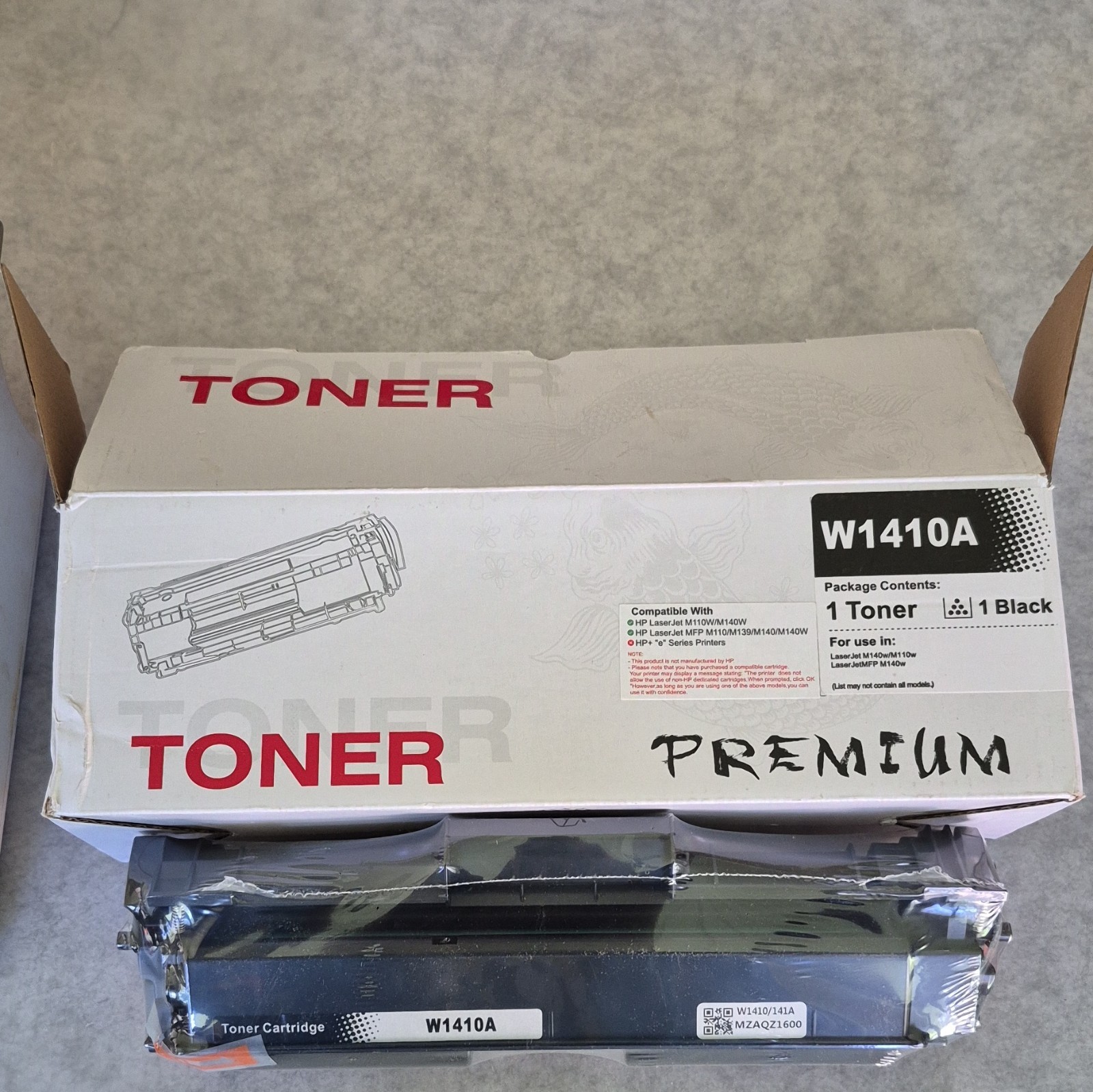 Premium W1410A (W1410/141A) Compatible Black Toner for HP M110W M140W