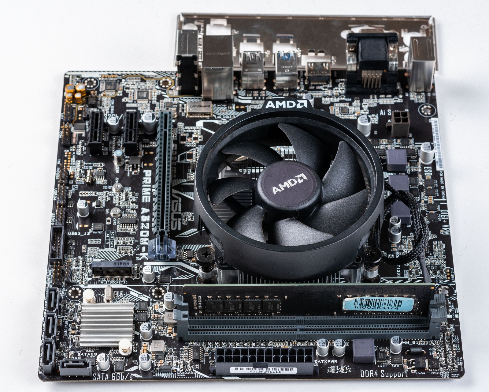 Asus PRIME A320M-K AM4 MicroATX Motherboard 8GB DDR4 AMD Ryzen 5 2400G M.2 NVMe