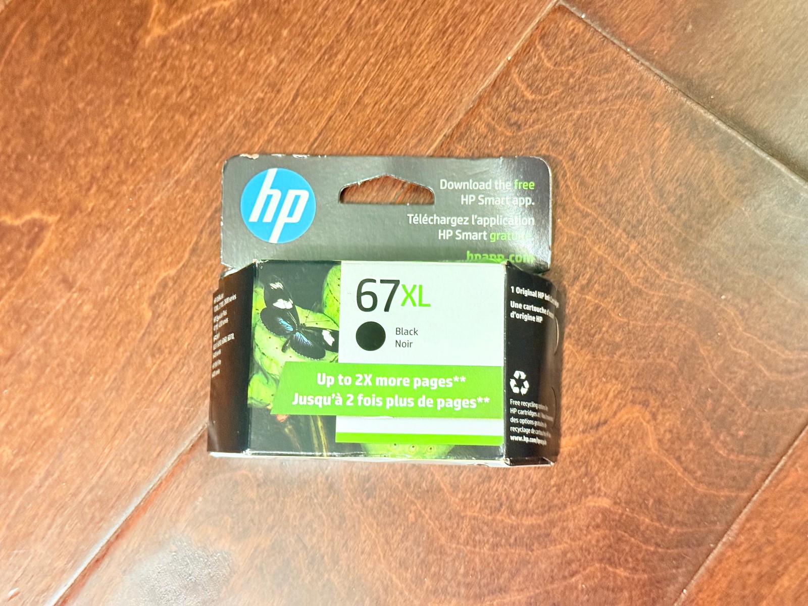 HP 67XL Genuine Black Ink Cartridge Exp. 4/27