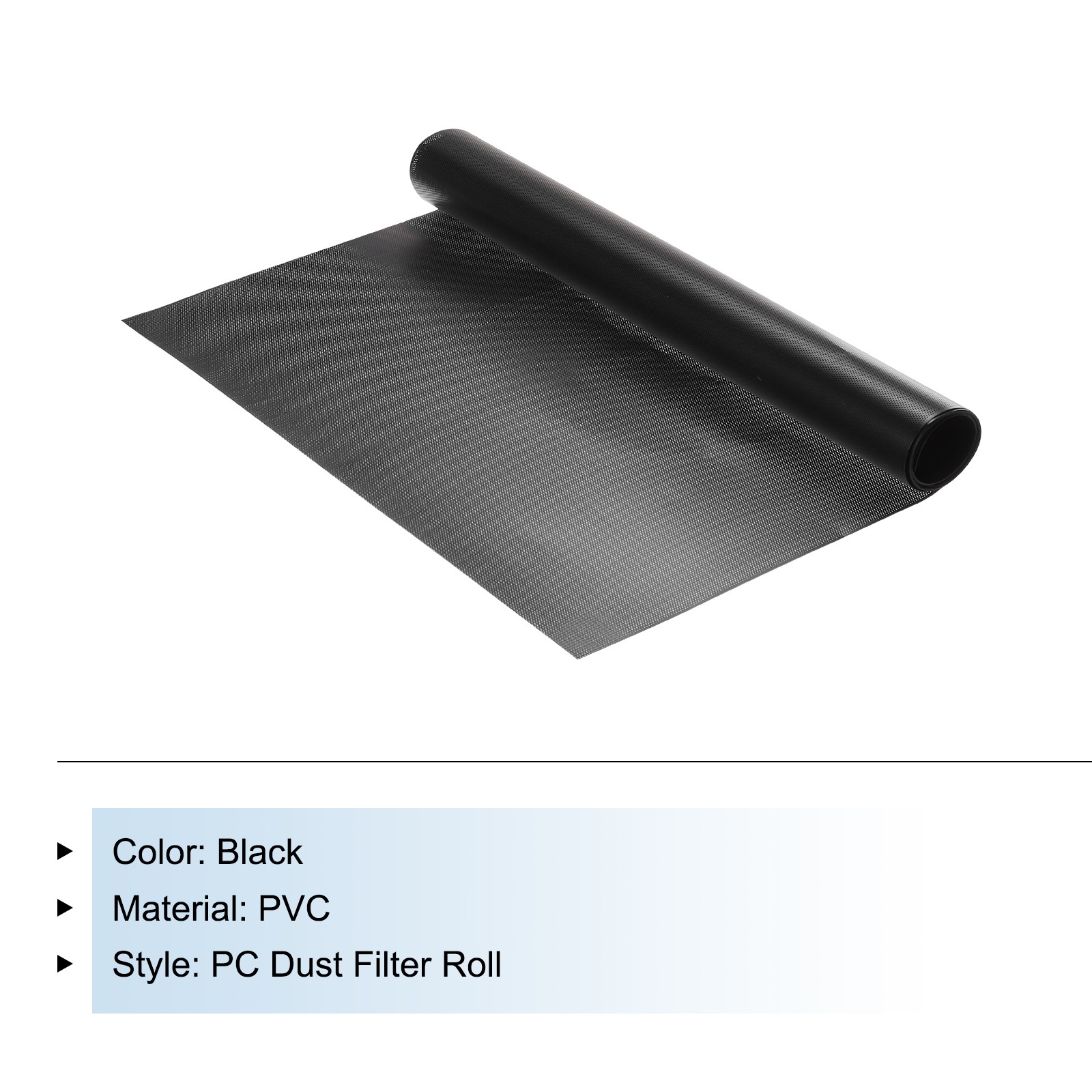 PC Dust Filter Roll 300x1000mm PVC Computer Case Dustproof Mesh Black