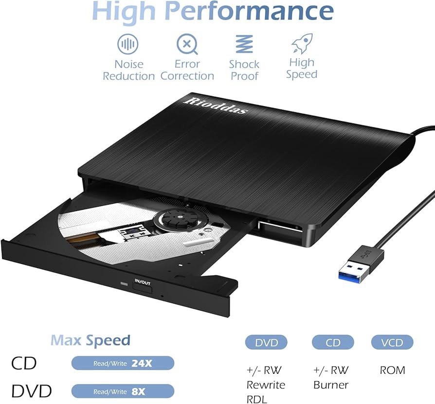 Laptop External CD/DVD Drives, Players, Portable Recorders